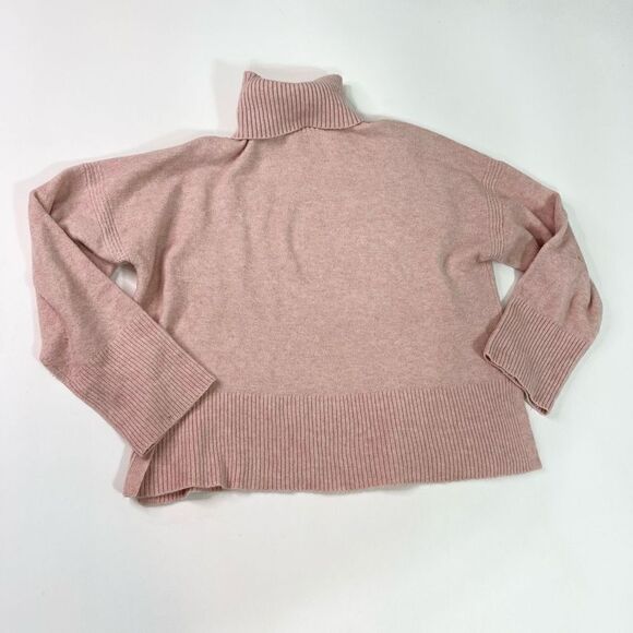 J.Crew Sweaters - J.Crew Pullover Sweater Womens Medium Pink Merino Wool Alpaca Turtle Neck